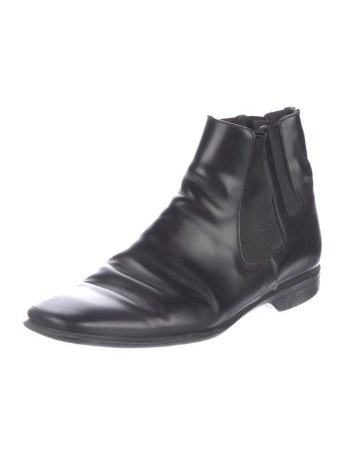 Prada Leather Chelsea Boots