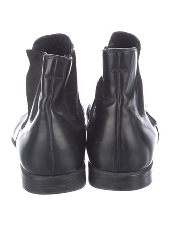 Prada Leather Chelsea Boots