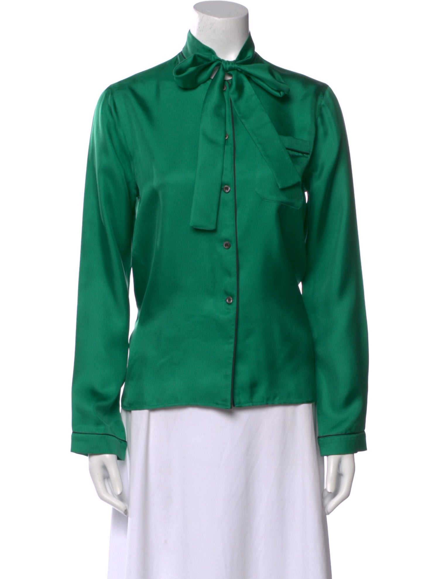 Prada 2022 Silk Button-Up Top w/ Tags