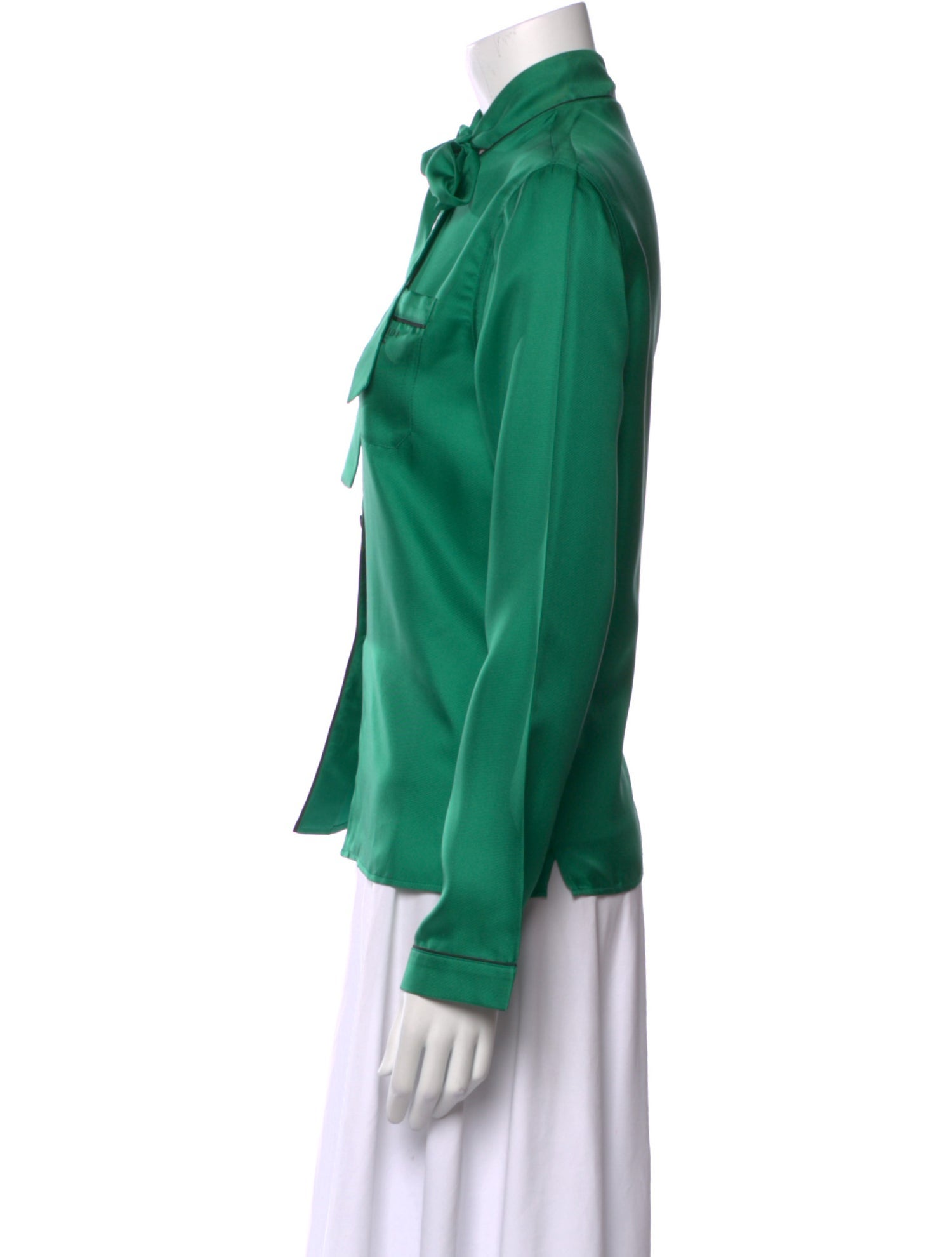 Prada 2022 Silk Button-Up Top w/ Tags