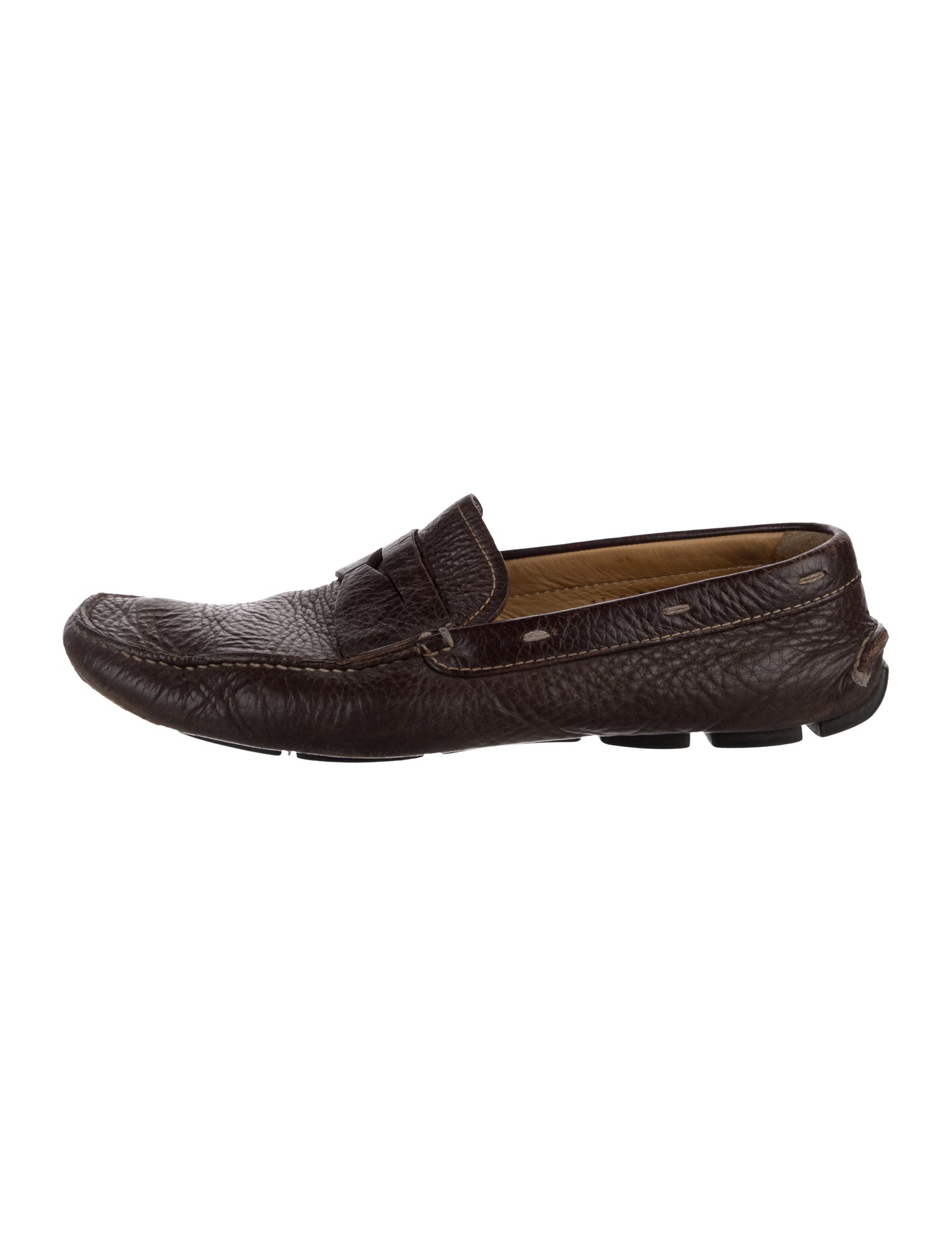 Prada Vintage Leather Moccasins