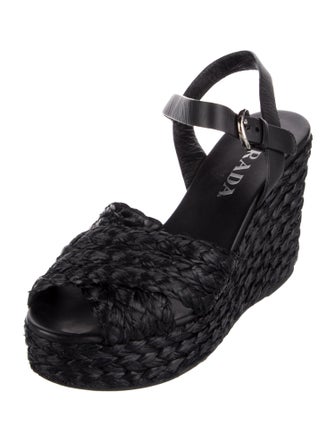 Prada Raffia Espadrilles