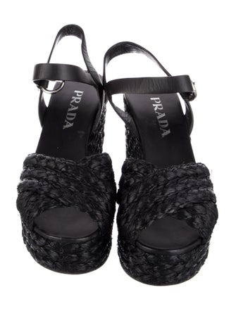 Prada Raffia Espadrilles