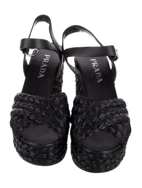 Prada Raffia Espadrilles
