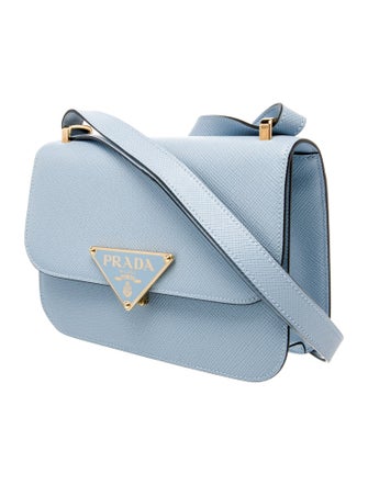 Prada Enameled Metal Triangle Emblème