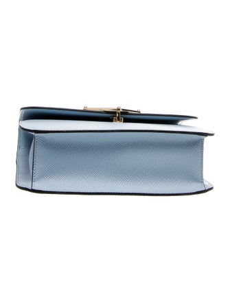 Prada Enameled Metal Triangle Emblème