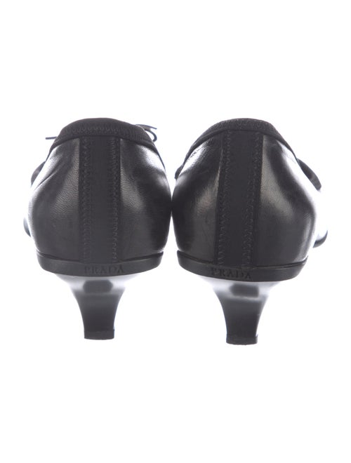 Prada Leather Bow Accents Pumps