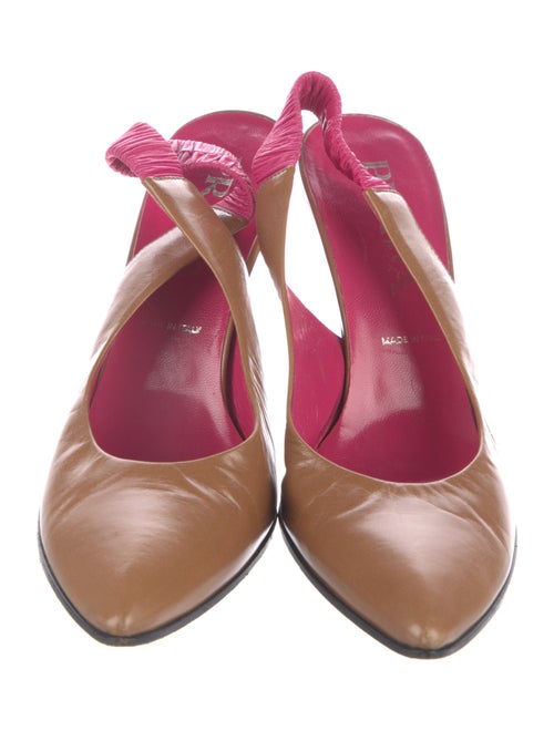 Prada Leather Slingback Pumps
