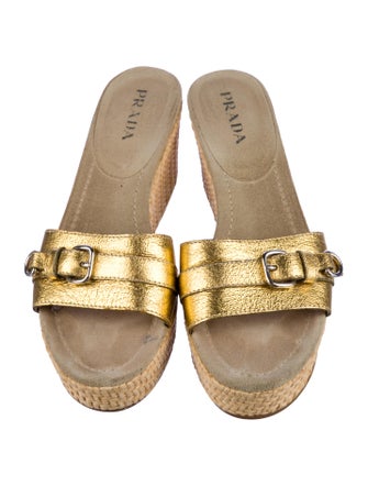 Prada Leather Espadrilles