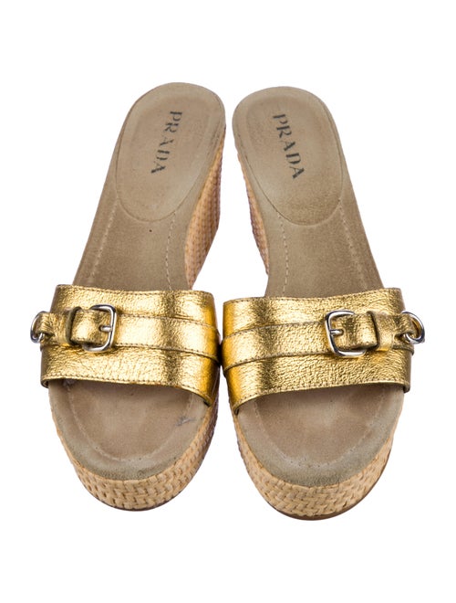 Prada Leather Espadrilles