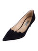 Prada Suede Scalloped Accent Pumps