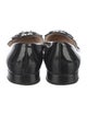 Prada Patent Leather Crystal Embellishments Flats
