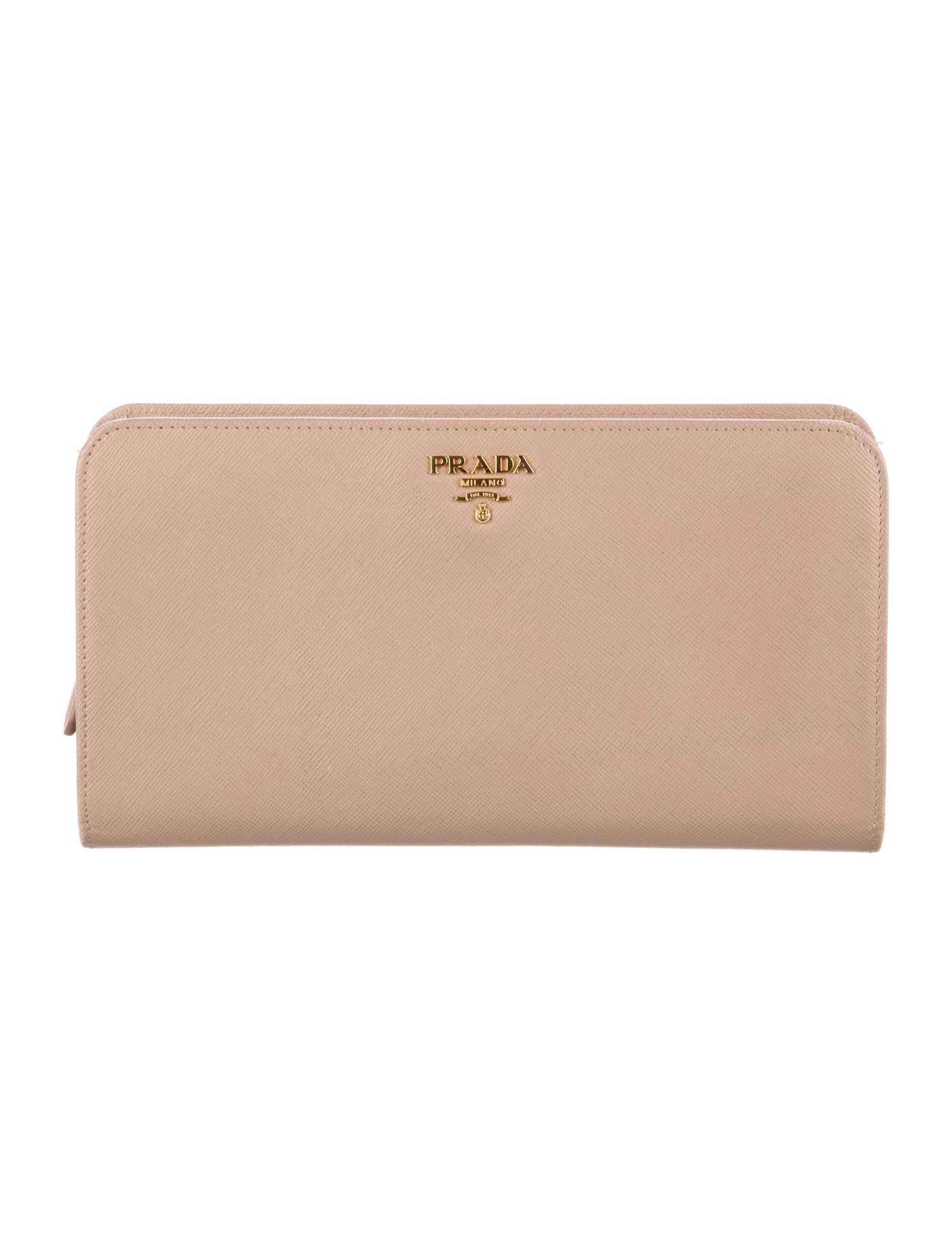 Prada Saffiano Metal Leather Continental Wallet