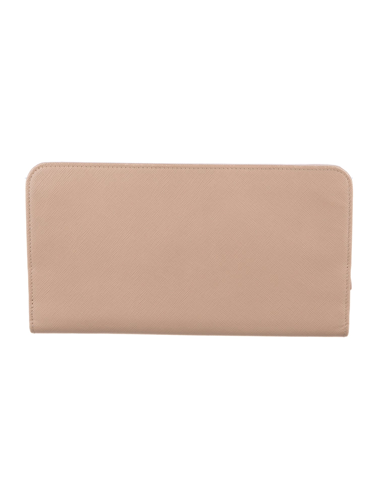 Prada Saffiano Metal Leather Continental Wallet