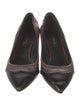 Prada Leather Colorblock Pattern Pumps