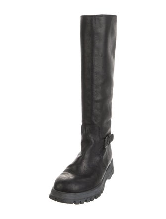 Prada Leather Riding Boots
