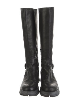 Prada Leather Riding Boots