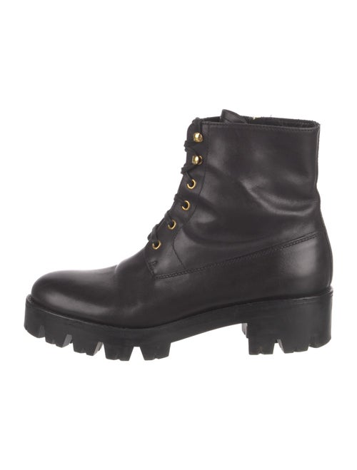 Prada Leather Combat Boots