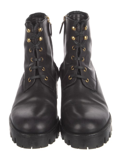 Prada Leather Combat Boots