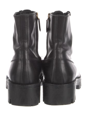 Prada Leather Combat Boots