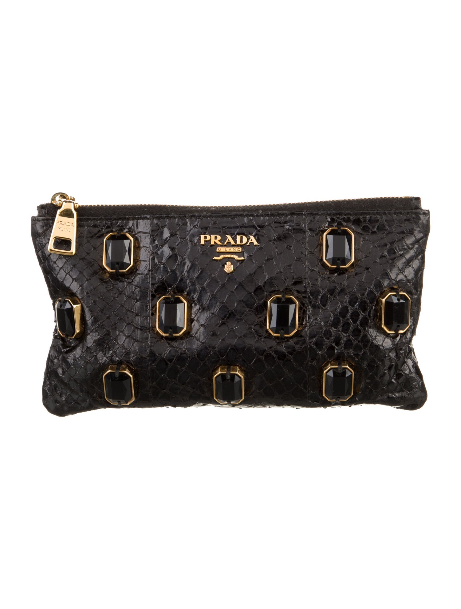 Prada Python Zip Pouch