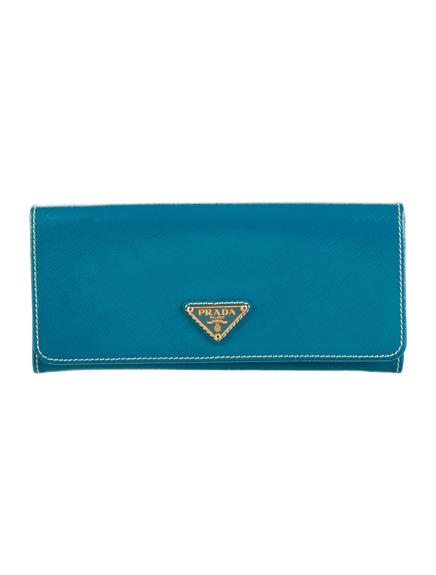 Prada Saffiano Vernice Leather Continental Wallet