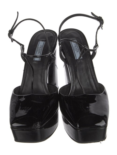 Prada Patent Leather T-Strap Pumps