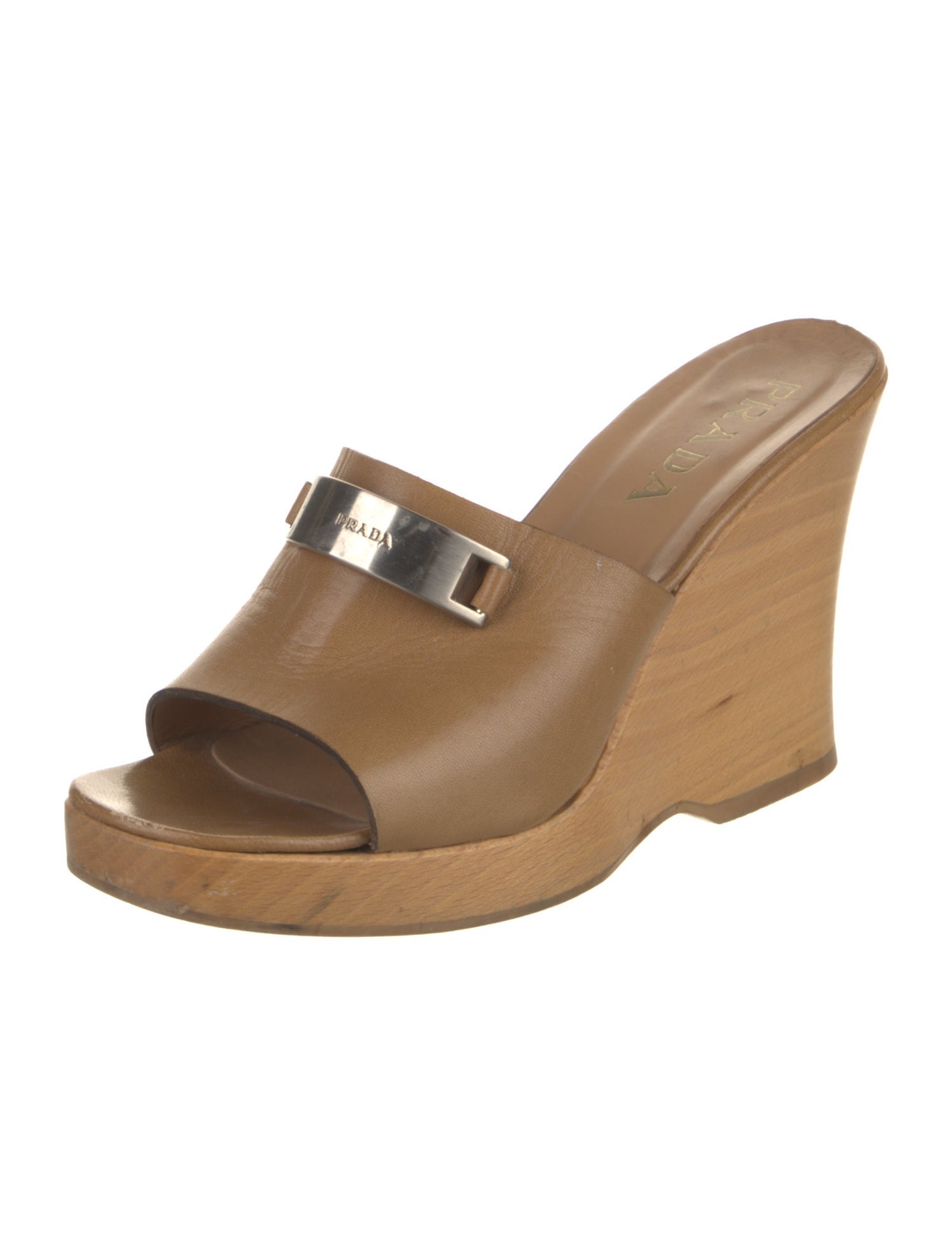 Prada Leather Slides