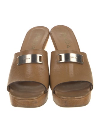 Prada Leather Slides