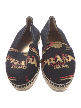 Prada Canvas Printed Espadrilles