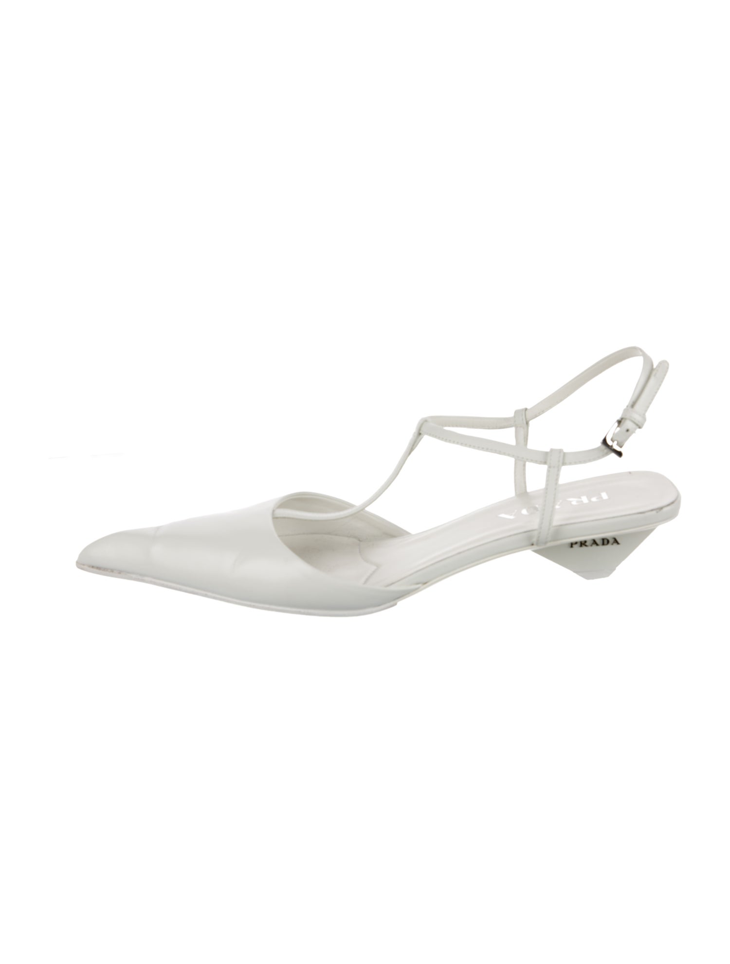 Prada Leather Slingback Pumps