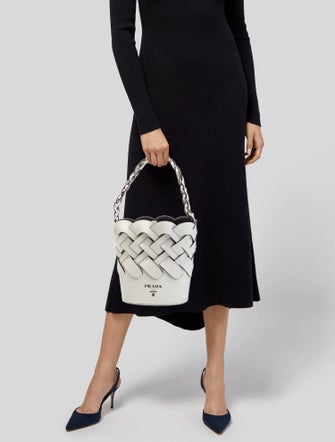Prada Signature Tress Bucket Bag