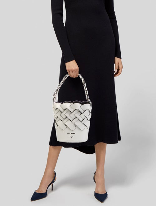Prada Signature Tress Bucket Bag