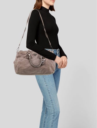 Prada Nappa Leather Top Handle Bag