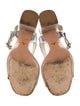 Prada Leather T-Strap Sandals