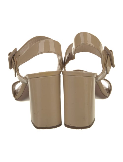 Prada Patent Leather Slingback Sandals