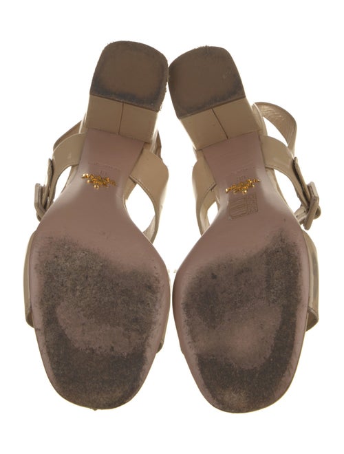 Prada Patent Leather Slingback Sandals