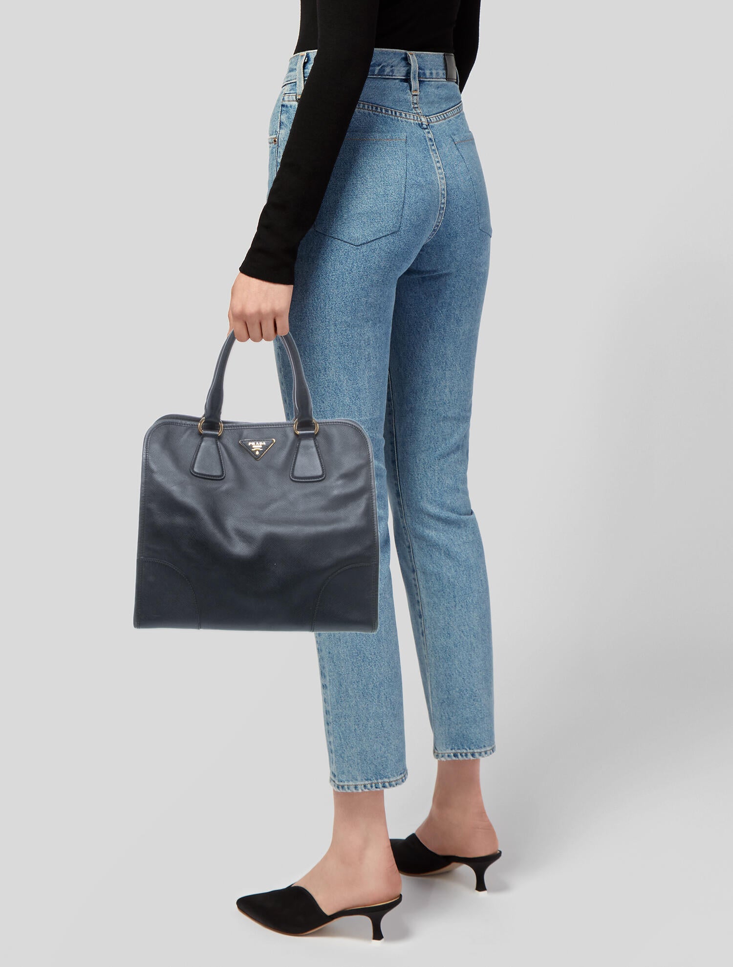 Prada Signature Galleria Double Zip