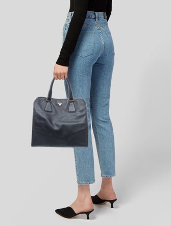 Prada Signature Galleria Double Zip