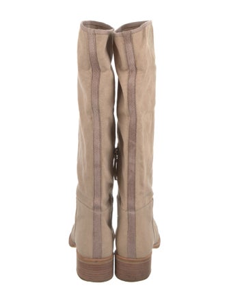 Prada Canvas Riding Boots