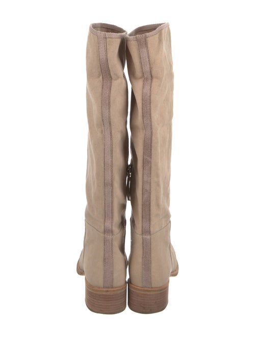 Prada Canvas Riding Boots