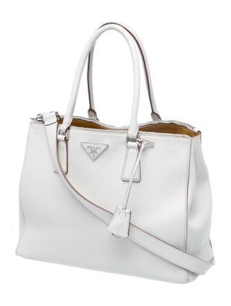 Prada City Calf Leather Galleria Tote Medium