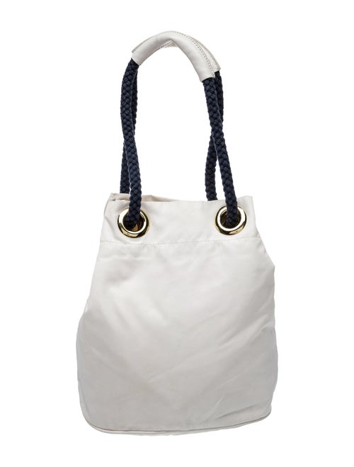 Prada Enameled Metal Triangle Mariner Small