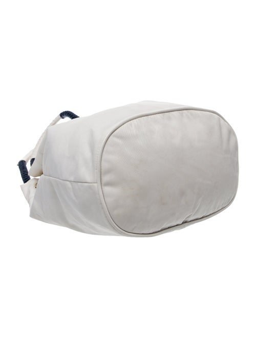 Prada Enameled Metal Triangle Mariner Small