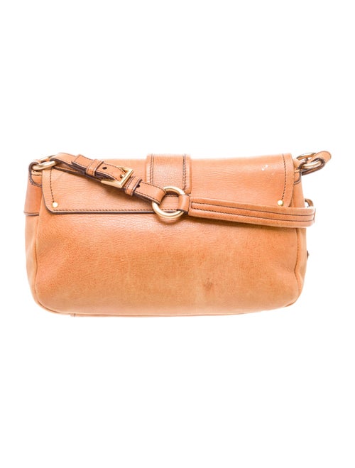 Prada Enameled Metal Triangle Twin Pocket