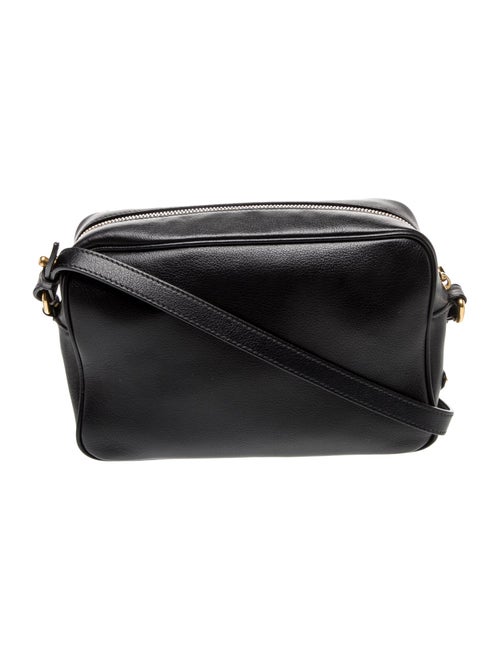 Prada Enameled Metal Triangle Crossbody Bag