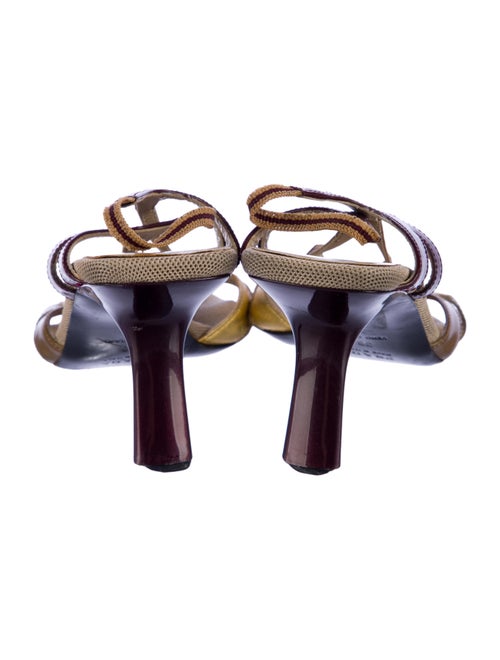 Prada Patent Leather T-Strap Sandals