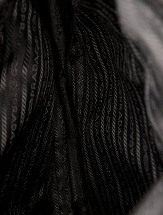 Prada Enameled Metal Triangle Messenger Bag