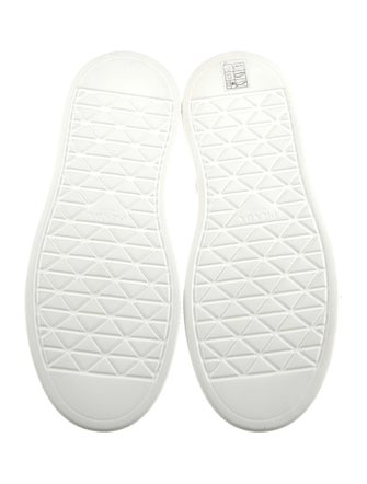 Prada Nylon Leather Trim Embellishment Sneakers