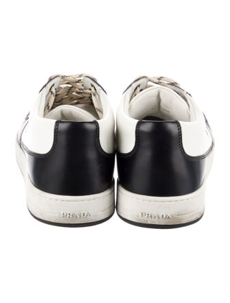 Prada Leather Colorblock Pattern Sneakers